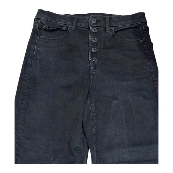 AE Next Level Curvy High-Waisted Flare Jean black size 6 - Picture 3 of 12